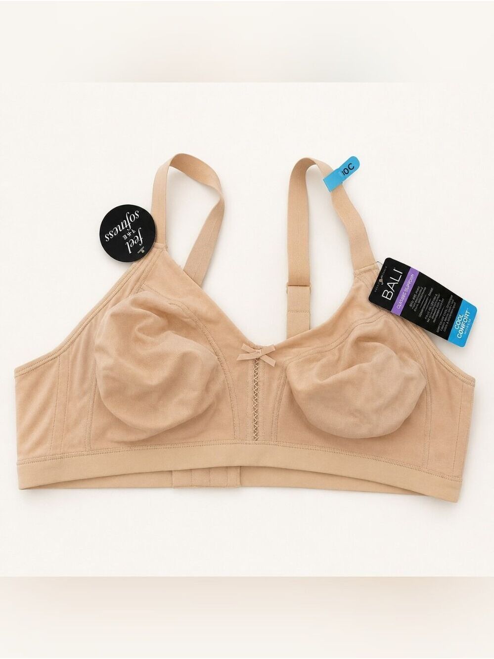 NWT Bali Classic Support Wirefree Bra Nude 40C